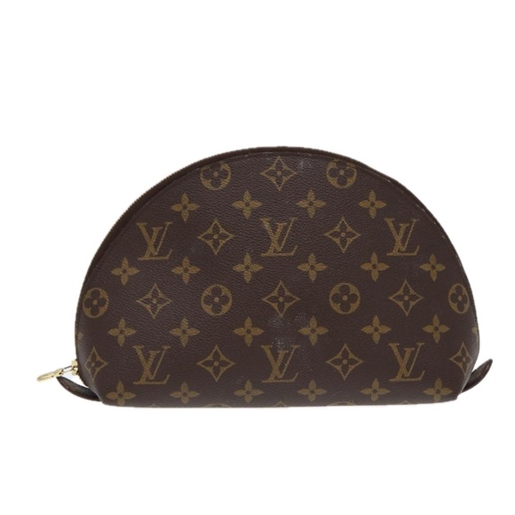 LOUIS VUITTON Monogram Trousse Demi Ronde Cosmetic Pouch M47520 LV Auth 86597 - Picture 13 of 16
